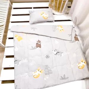 Bộ mền gối cho bé đi học Katina House vải Tencel cao cấp mềm mát lạnh phù hợp 1-6t