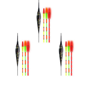 【New Arrival】 Fishing Bite Indicators with Electric Luminous Light Waterproof Float for Night Fishing Tackle Gear Adjustable Brightness