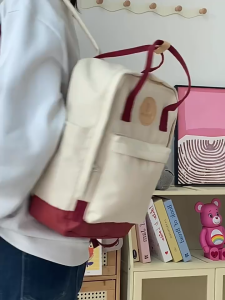 Tas Ransel Wanita Nilon Waterproof & Laptop 15in: Travel Bag Laptop Sekolah