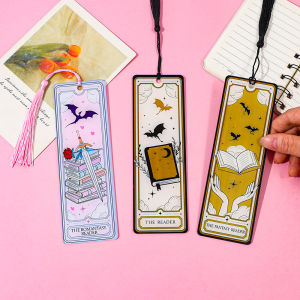 Dragon Knight story bookmark acrylic bookmark reading supplies exquisite silky tassels perfect birthday gift for book lovers.