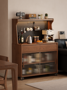 DONGMU | Vintage Mobile Solid Wood Sideboard