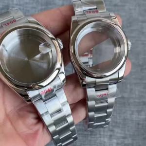 Tandorio | Vỏ Đồng Hồ Nam Tự Động Cổ Điển NH35 4R35/36 Oyster Perpetual Model Fit Vỏ Đồng Hồ Bằng Thép Không Gỉ Chống Nước 100m Cho NH34 NH36 NH38