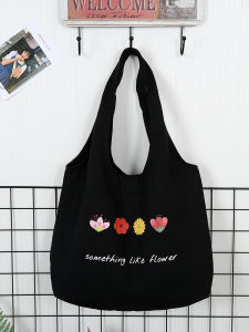 Eco-Friendly Canvas Bag Blank DIY Customizable Handheld Tote Bag for Commuting Storage Organization Household Goods