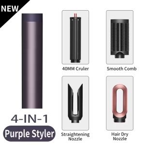 SenCiciMen New 6-in-1 Hair Styler Hot Air Brush Multi-Functional Dry Straighten Curl Salon & Home Use Hair Styling Tool