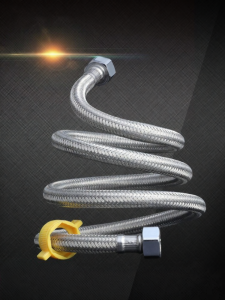 304 Stainless Steel Woven Metal Flexible Hose Toilet Hot Water Heater Faucet High Pressure Explosion Proof Home Use 4 Split Water Pipe