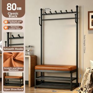 HUIXIONGKANLAN | Multipurpose Coat and Shoe Rack with Bench