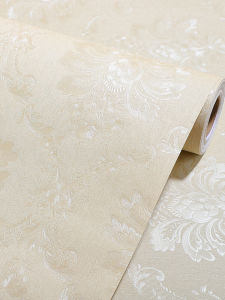 ผ้าพันผนัง PVC ทนทานต่อการเปียกปนดูดซับความชื้น หนา สีสันสดใส ตกแต่งผนังห้องนอนสไตล์ยุโรป