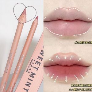 Matte Lip Liner Pen Outline Lip Shape Lipstick Student Waterproof Long-lasting Plump Lip Base Nude Color Lipstick Glossy