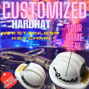 PSME  Mechanical Engineer Custom Personalized Hard Hat Keychain Gifts and souvenirs Key Holders