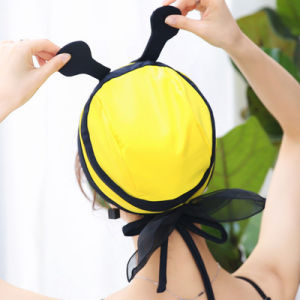 MIMIBABI | Cute and Stylish Waterproof Swim Cap for Long Hair Ear Protection Suitable for Adults Kids
