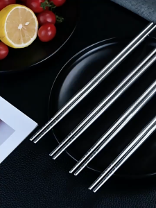 Sedotan stainless steel 4 in 1 | Straw Stainless Steel Reuseable | Sedotan Minuman 1 Set 4 in 1