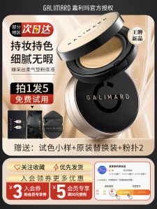 GALIMARD Air Cushion Foundation N02 Invisible Pore Concealer Moisturizing Long-lasting Makeup for Dry Oily Skin Beauty Tools