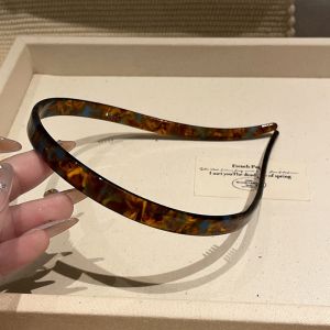 Acetate Tortoiseshell Hairband Womens Vintage Non-pinching Lightweight Daily Outdoor Wearable Hair Accessory Head Jewelry