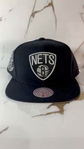 Topi Brooklyn Nets Mitchell & Ness Black Snapback