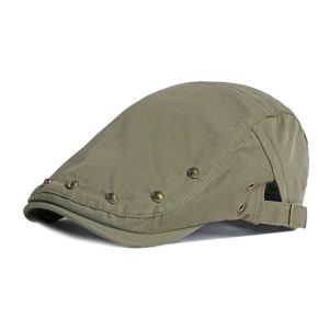 Casual Rivets Painwork Hat for Couples Retro Y2K Thin Baseball Cap with Short Eaves Suitable for All Seasons