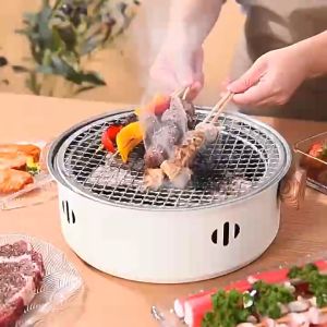 เตาถ่านปิ้งย่างขนาดพกพา  เตาปิกนิกเหมาะสำาหรับเเคมปิ้ง  เตามินิมอล์น่ารักพกพาสะดวก