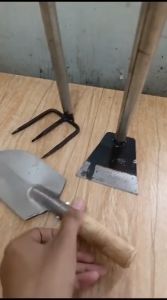 Promo Paket Peralatan Berkebun 3pcs Pacul Garuk Gagang Pipa Sekop Mini Hemat dan Murah