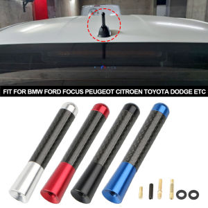 Huankai 3cm/8cm/12cm Carbon Fiber Car Short Radio Antenna Antenna Car Styling Fit for BMW Ford Focus Peugeot Citroen Toyota Dodge Etc