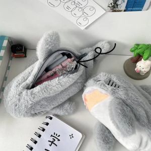 Kawaii Cá Mập Sang Trọng Đựng 1 Cái Dễ Thương 3D Túi Bảo Quản Có Răng Dây Kéo Cho Trường Học Sinh Đồ Dùng Quà Tặng