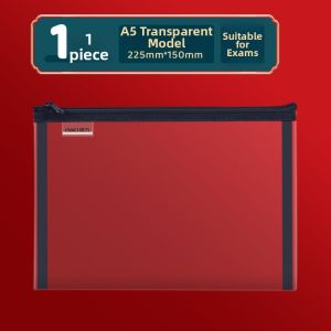 deli | Transparent Exam-use Large-capacity Simple & Stylish Student Supplies Pen Pouch
