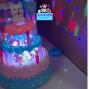 Mainan Brithday Cake Electrik Kue Ulang Tahun  Electric Rotary Cake Tp558