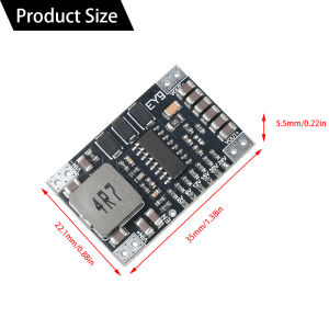 diymore | DC-DC Boost Power Module Fixed Voltage Output 5A High-Power Lithium Battery Boost Module DC-DC 5-15V to 5V/9V/12V/24V