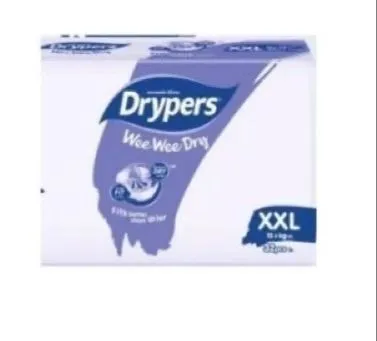 Drypers Wee Wee Dry (1 pack) - Tape M52/ L44/ XL36/ XXL32 ~ Ship out within 24 Hours