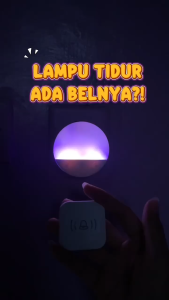 Teknobi Bel Rumah Lampu Tidur Malam 2 in 1 Wireless Door Bell Waterproof T02