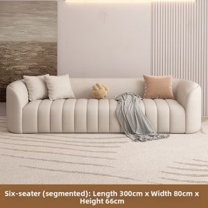YIZUO | Cream Style Simple Modern Small Space Straight Row Sofa