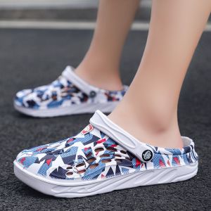 VMAL Summer Sandals for Men Slippers Casual Home Slippers Quick Dry Hole Clogs Couple Garden Shoes Beach Sandals Big Size 38-49