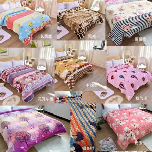 Thickened Flannel Bedding Set for Students Dormitory 90x200 Soft Skin-friendly Cotton Sandwich Quilt Warm Care Pad Double-sided Use