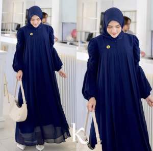 Kamila dress set hijab gamis wanita murah gamis lebaran terbaru Maxi Turki Lembut Muslim Wanita Kondangan Mewah
