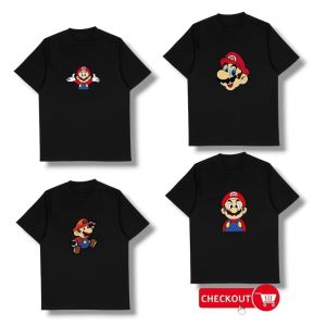 MMOPTOP Cuttiiee Mario Cotton T-Shirt: Comfortable Gaming Wear