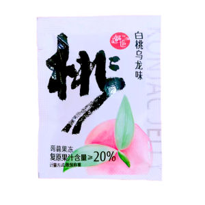 Office Shareable High Aesthetic Value Jelly Snack White Peach Flavor Absorbable Fruit Juice Jelly from Guangdong China