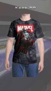 Kaos 3D 3 Dimensi Jumping DeadPol Premium Bangkok Thailand