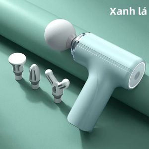 Súng Massage Fascia AI 2025 Di Động Sạc Lại Được Với 4 Đầu Thay Thế Đèn LED Rung Giảm Đau Giúp Thư Giãn Cơ Bắp Và Phục Hồi Thể Lực.