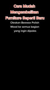 Wood Seasoning Beewax / Lilin Gel Lebah Alami Pengkilap Kayu Furnitur