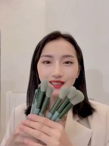 BRUSH SET 13pcs 13in1 Kuas Make Up Set Lengkap Pouch Lembut Set Kosmetic Brush Makeup Powder Eye Shadow Foundation Blusher Blending Beauty