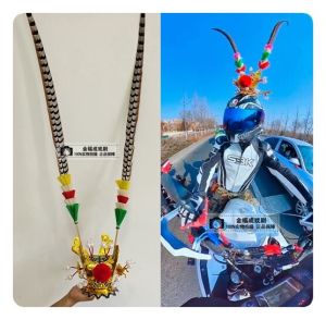 หมวกโขนสีทองแดง มงกุฎหมีก้าวหน้าที่สูง ขนนกไก่ สไตล์การเต้น วัสดุอื่นๆ สำหรับการแสดง