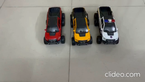Xe Đồ Chơi Bán Tải Địa Hình 6 Bánh Cho Bé Có Đèn Nhạc – Xe Cảnh Sát Pickup Truck Mở Cửa Bánh Lớn Chạy Quán Tính