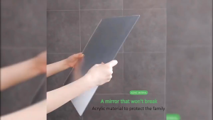 Acrylic soft high-definition mirror stickers for home DIY decorative soft mirrors