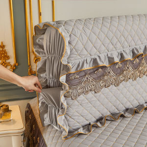 European Style Water Washed Cotton Bed Headboard Cover Lace Soft Pack Dustproof Protective Cover All Seasons Universal