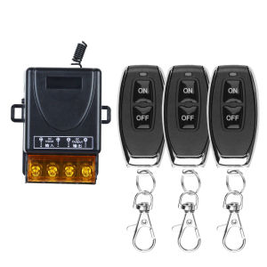 NEW 433Mhz Wireless Remote Control Switch AC 110V 220V Relay 1CH Receiver Controller and 2botton RF 433 Mhz Transmitter