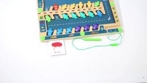 Magnetic Alphabet Board Montessori Magnetic Alphabet Maze Puzzle Parking Lot Puzzle Preschool Magnetic Sorting Game