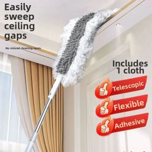 Ceiling Dust Removing Electrostatic Feather Duster Adjustable Length