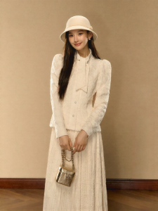 oshea | Áo Blouse Dài Tay Ôm Body Elegent Lace