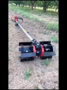 Weeder Gearbox Penggembur Tanah / Penyiang Gulma Traktor Mini - Disambung ke Mesin Potong Rumput JF
