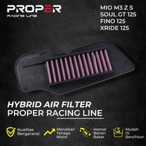 Filter Udara PROPER RACING LINE Mio J GT Soul GT 115 Fino Xride 115 Saringan Udara Hybrid Air Filter