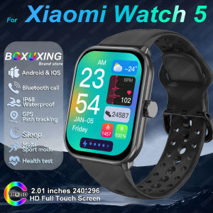 For Xiaomi Watch 5 Global Version Men Women HD AMOLED Display Heart Rate Bluetooth Call GPS Track Waterproof Sports Smart Watch