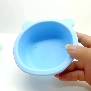 WONDER Mangkok Makan Bayi Silikon & Set Sendok Kayu BPA Free